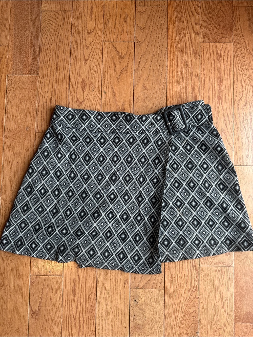 Retro Geometric Diamond Miniskirt
